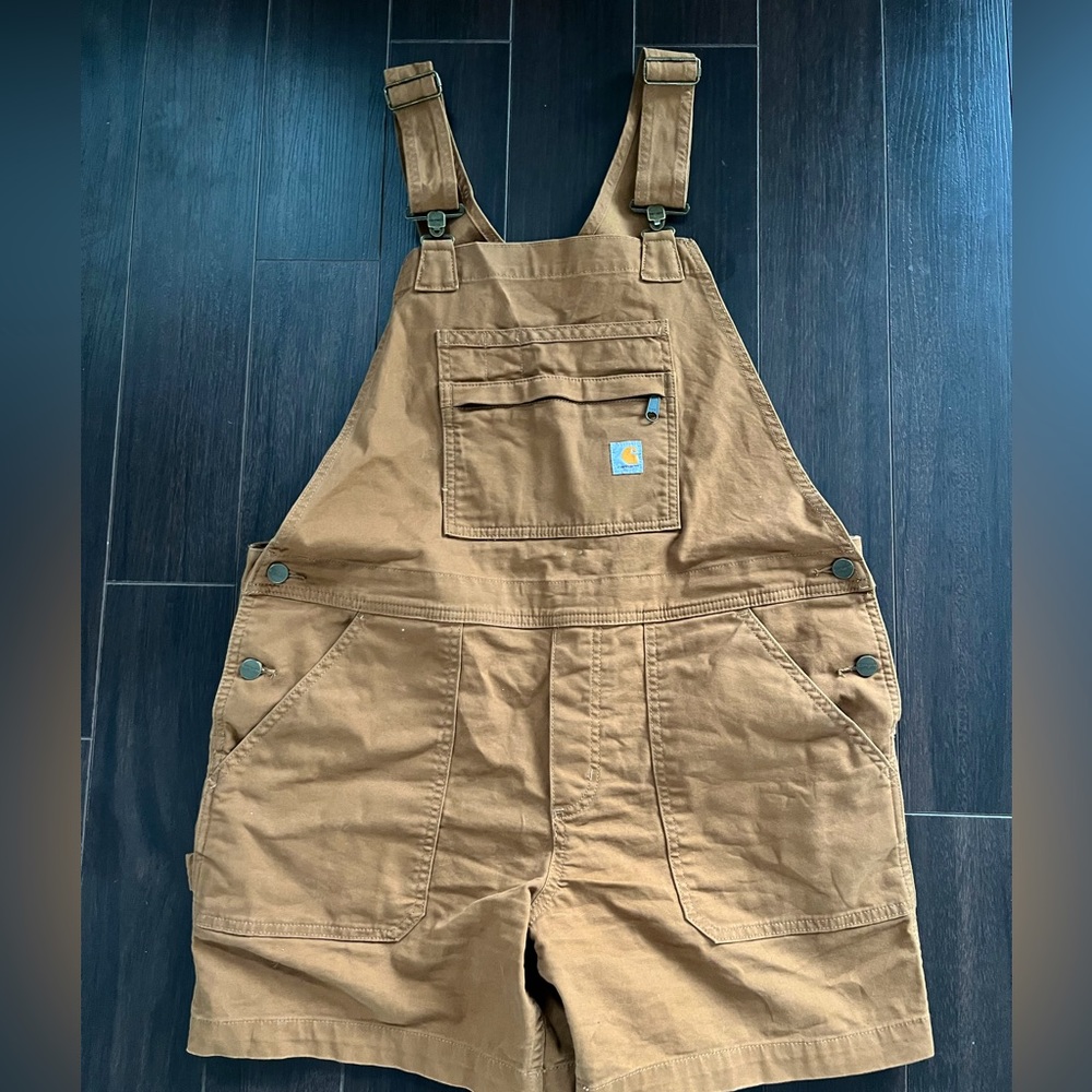 Carhartt Rugged Flex Relaxed Fit Canvas Shortalls Overalls